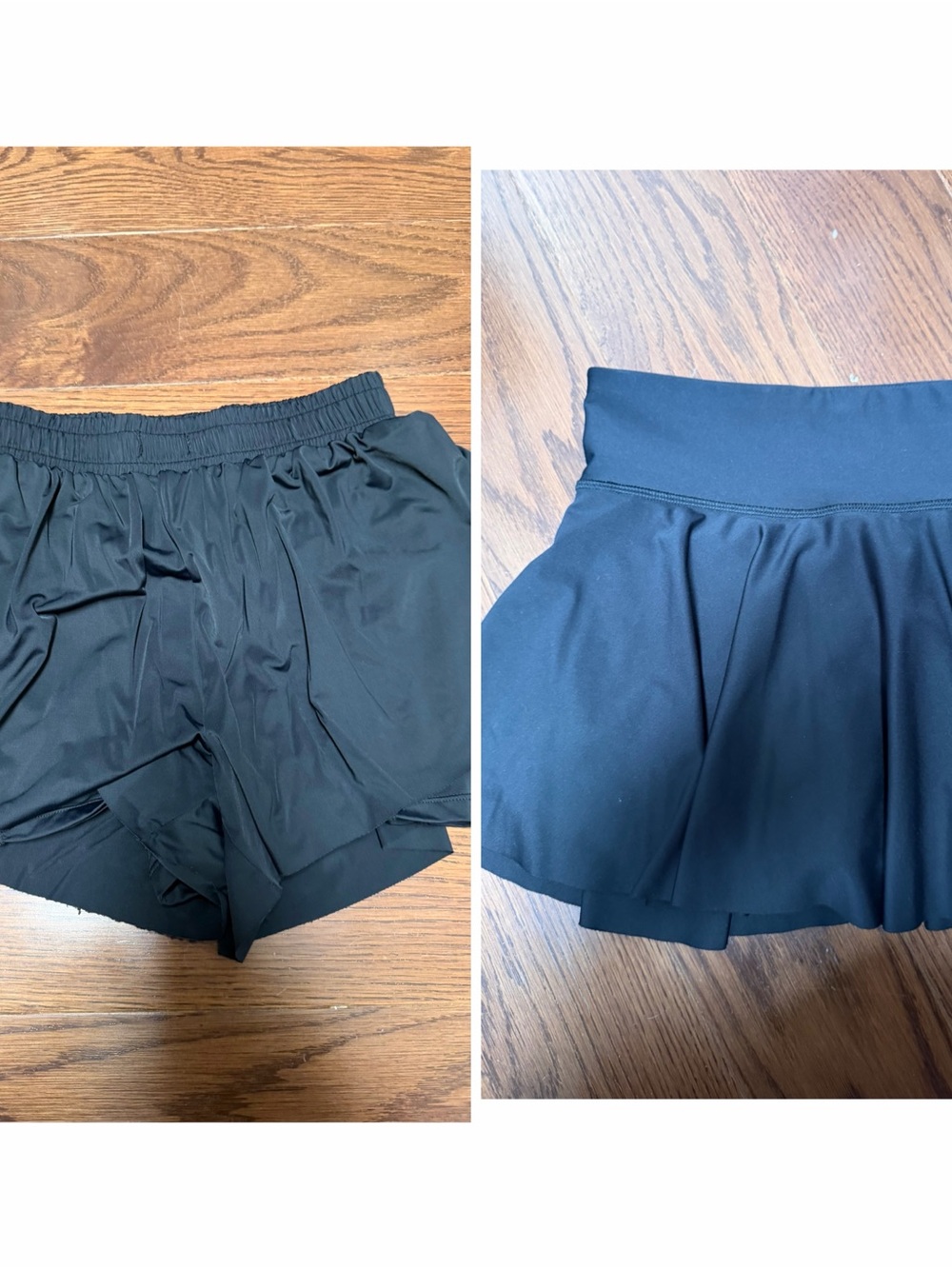 Girls Sz 10 Black Athletic Skirt and shorts